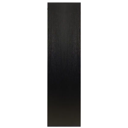 Freestanding Contemporary Wooden Closet Cabinet with Hanging Rod- Black+Brown_18
