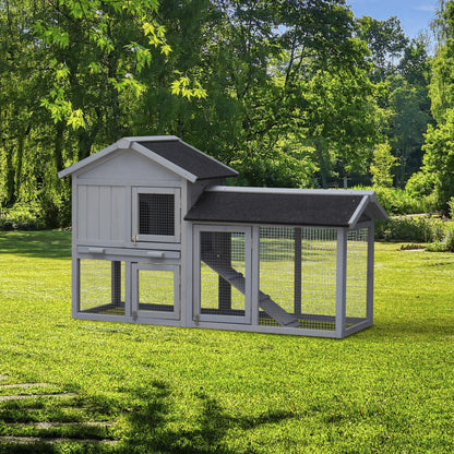 Rabbit Hutch Extensible Chicken Coop with No Leak Trays Large Running Space_1