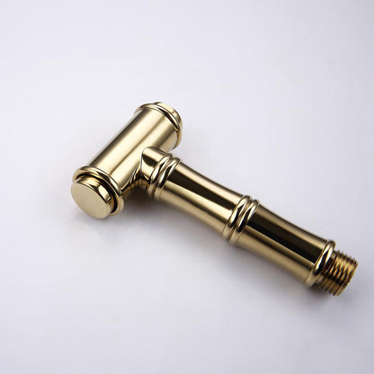 Bridge Dual Handles Kitchen Faucet With Pull-Out Side Spray - Gold_1