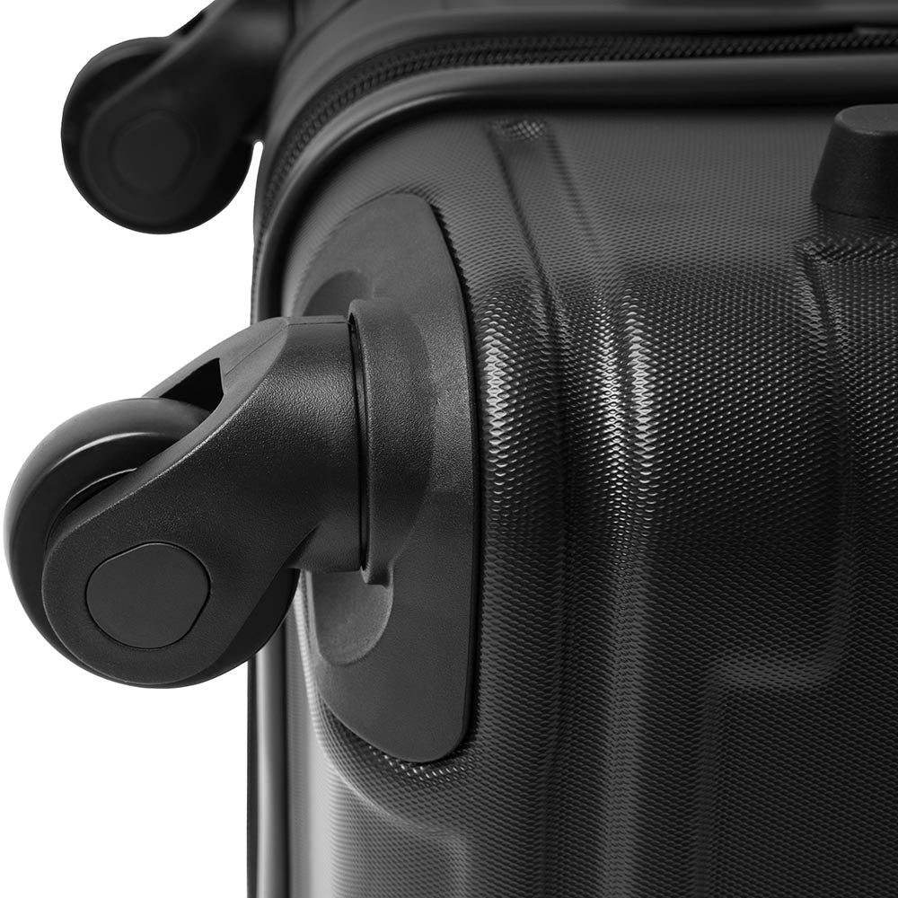 Set of 3 Hard-shell Lightweight Spinner Suitcase with TSA Lock - Black_5