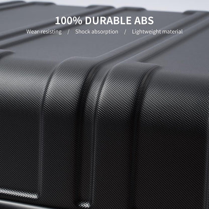 Set of 3 Hard-shell Lightweight Spinner Suitcase with TSA Lock - Black_18