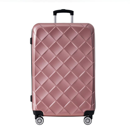 Set of 3 Lightweight Suitcase with TSA Lock and Spinner Wheels - Rose Gold_3