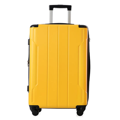 3-Piece Lightweight Hard-shell Spinner Luggage Set with TSA Lock - Yellow_2