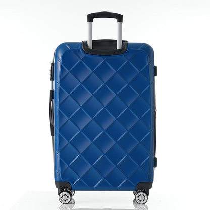 Set of 3 Pcs Lightweight Suitcase with TSA Lock and Spinner Wheels - Blue_4