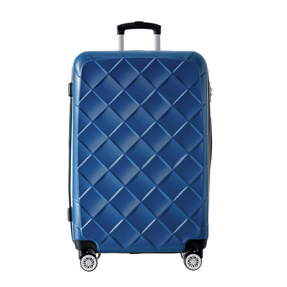 Set of 3 Pcs Lightweight Suitcase with TSA Lock and Spinner Wheels - Blue_5