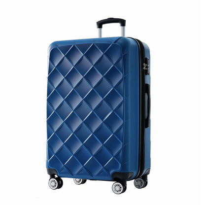 Set of 3 Pcs Lightweight Suitcase with TSA Lock and Spinner Wheels - Blue_2