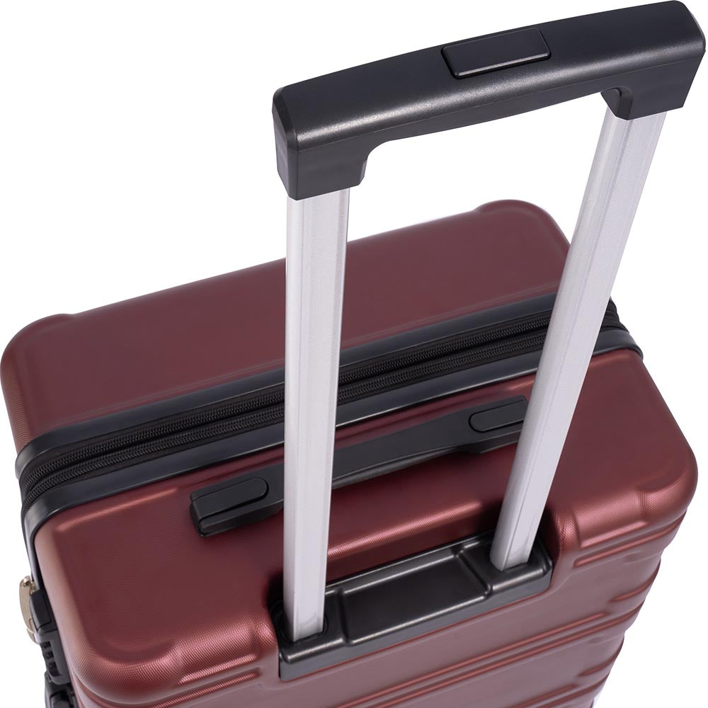 Set of 3 Hard-shell Lightweight Spinner Suitcase with TSA Lock - Zinfandel_2