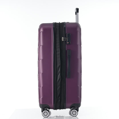 Set of 3 Lightweight Suitcase with TSA Lock and Spinner Wheels - Violet_7