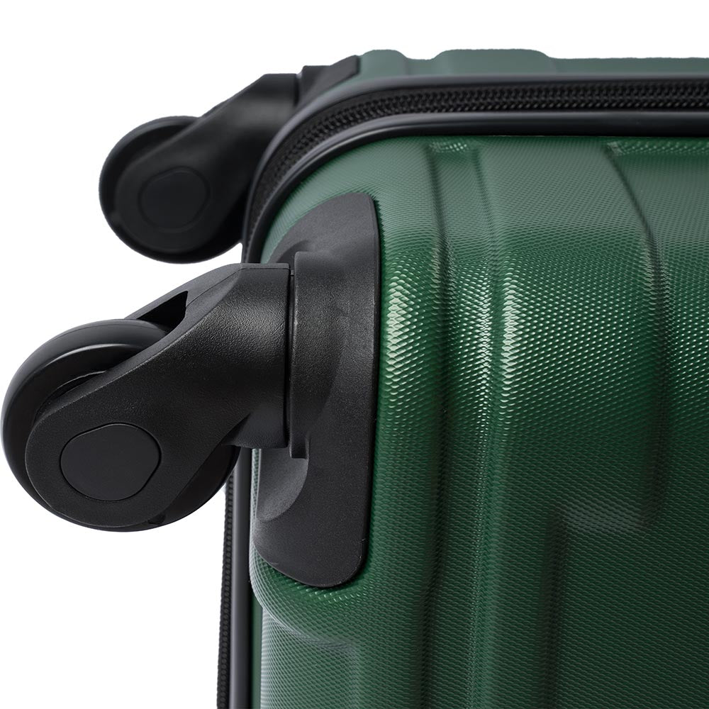 Set of 3 Hard-shell Lightweight Spinner Suitcase with TSA Lock - Green_3