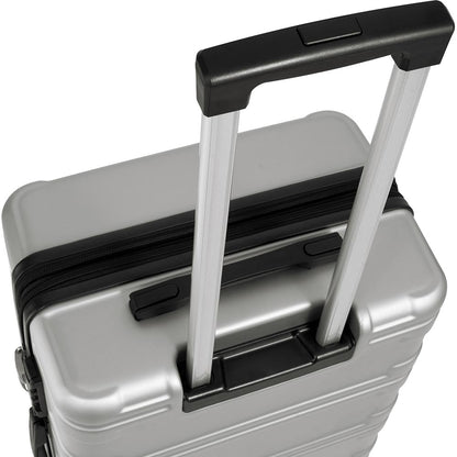 Set of 3 Hard-shell Lightweight Spinner Suitcase with TSA Lock - Silver_2