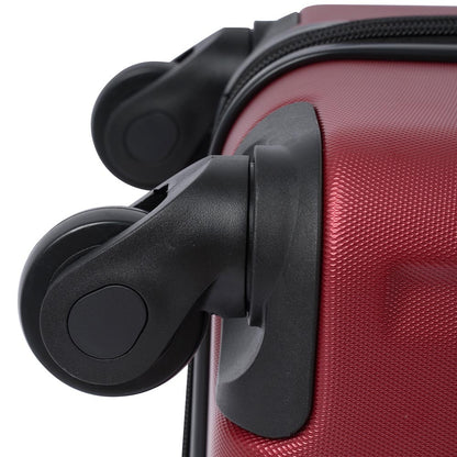 24In Expandable Lightweight Spinner Suitcase with Corner Guards - Red_9