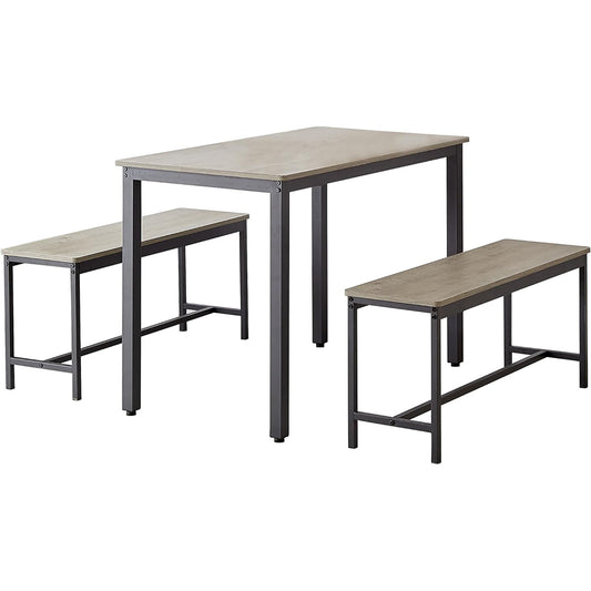 Kitchen Industrial Dinning Table Counter with Chairs_0