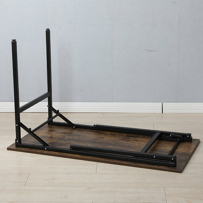 47x24 Inch Folding Table Desk - Black_7