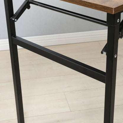 47x24 Inch Folding Table Desk - Black_4