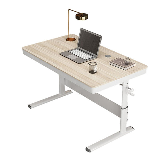 4x24 Inch Maple Standing Desk with Metal Drawer - Adjustable Height_0