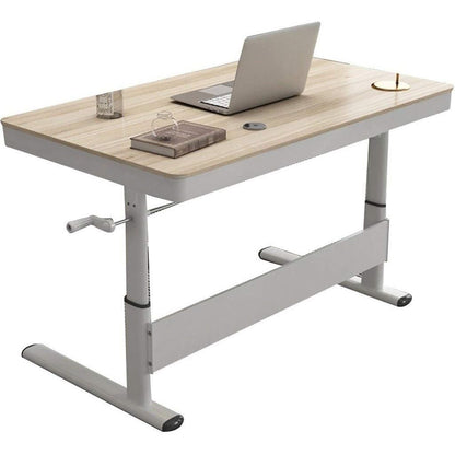4x24 Inch Maple Standing Desk with Metal Drawer - Adjustable Height_1