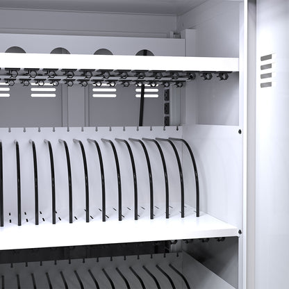 32-Device Mobile Charging Cart & Cabinet - White_6
