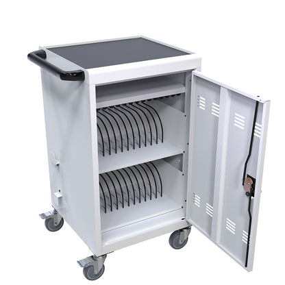 32-Device Mobile Charging Cart & Cabinet - White_5