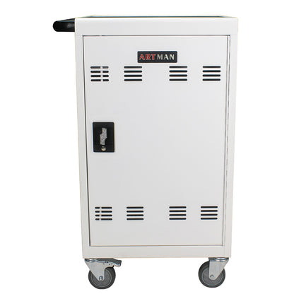 32-Device Mobile Charging Cart & Cabinet - White_0