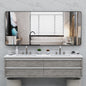 72x32 Inch Oversized Mirror with Mobile Tray, - Black Frame_0