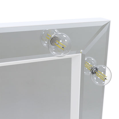 40x30.5 Inch Hollywood Vanity Mirror, USB Bulbs, Smart Touch Lighting - Large_7