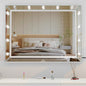 40x30.5 Inch Hollywood Vanity Mirror, USB Bulbs, Smart Touch Lighting - Large_1