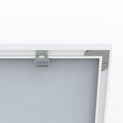48x32 Inch Modern Oversized Rectangle Mirror - White Frame_4