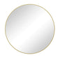 36-Inch Round Metal Framed Mirror - Gold_0