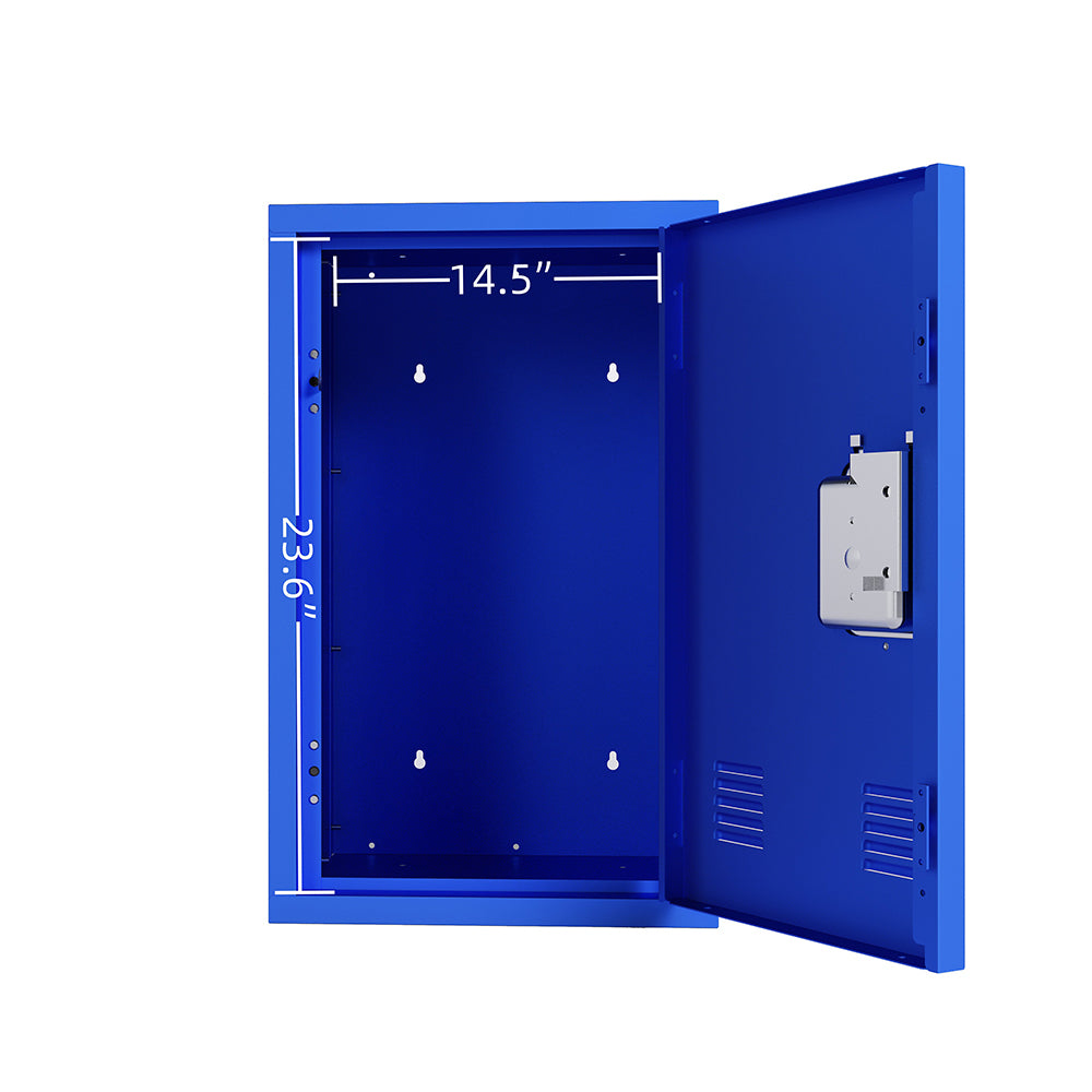 24-Inch Metal Locker Storage Cabinet - Blue_3
