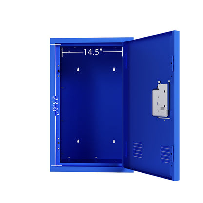 24-Inch Metal Locker Storage Cabinet - Blue_3