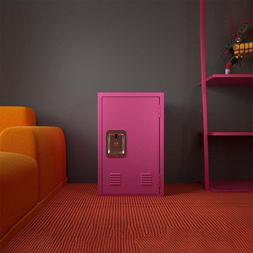 24-Inch Metal Locker Storage Cabinet - Pink_3