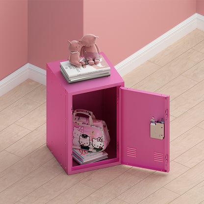 24-Inch Metal Locker Storage Cabinet - Pink_4