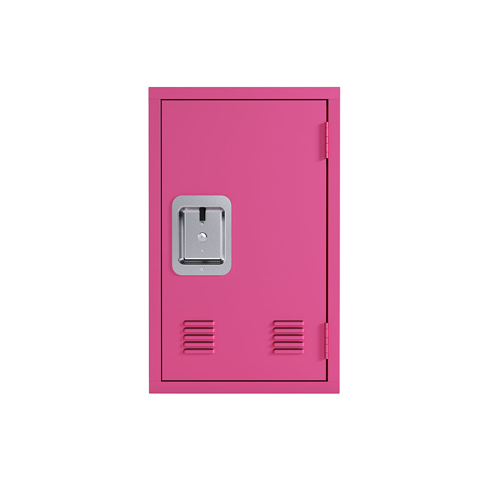 24-Inch Metal Locker Storage Cabinet - Pink_0