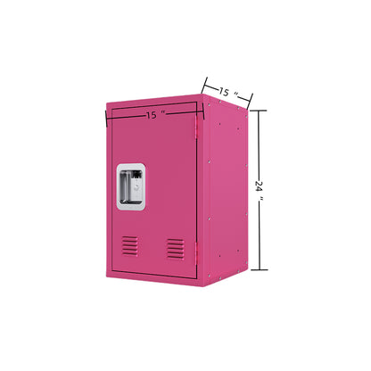 24-Inch Metal Locker Storage Cabinet - Pink_8