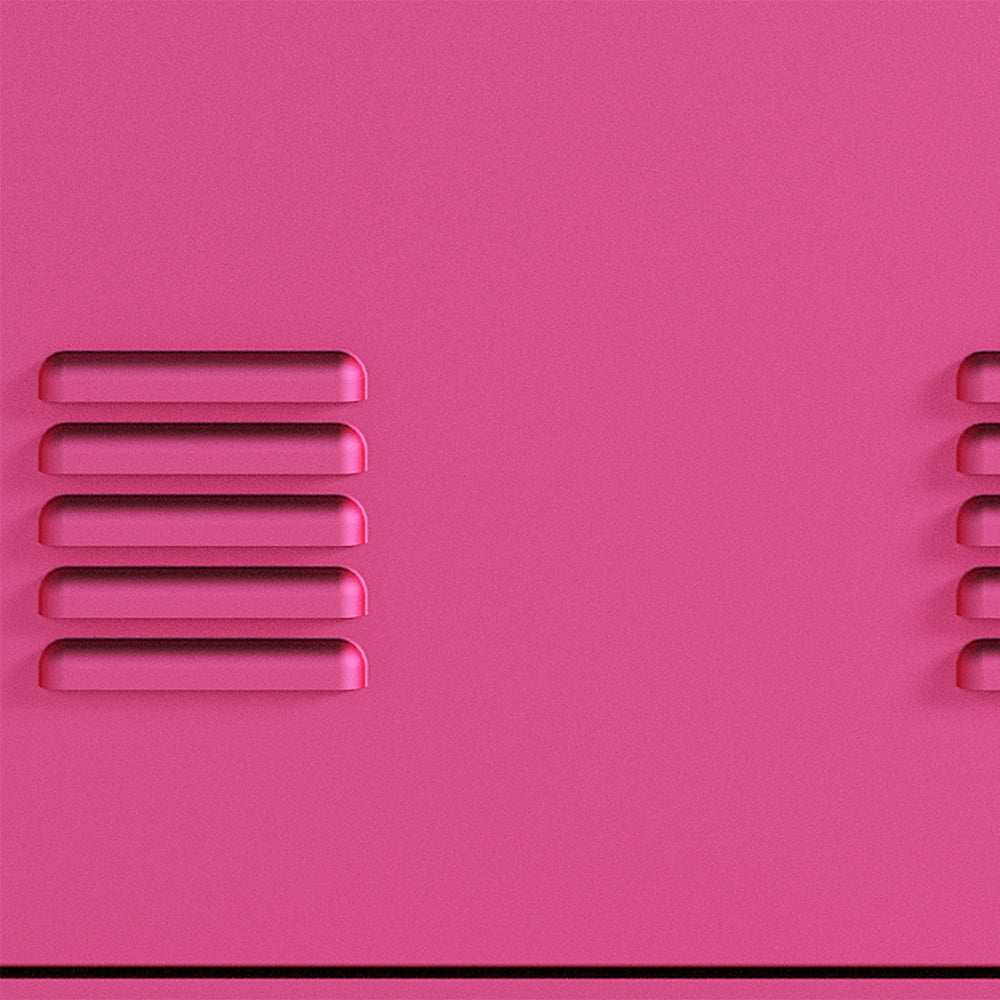 24-Inch Metal Locker Storage Cabinet - Pink_7