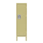 Retro Style Tall Metal Locker - Yellow_0