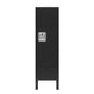 Retro-Style Tall Metal Locker - Black_0