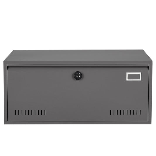 17.7 Inch Digital Keypad Vertical File Cabinet - Dark Grey_0
