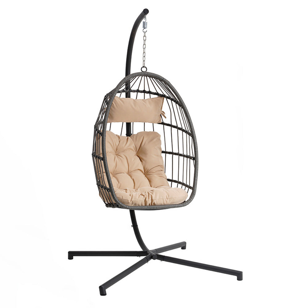 Rattan Egg Swing Hanging Chair - Outdoor, Garden_0