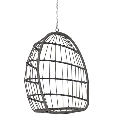 Rattan Egg Swing Chair - Wood, Outdoor/Garden_8
