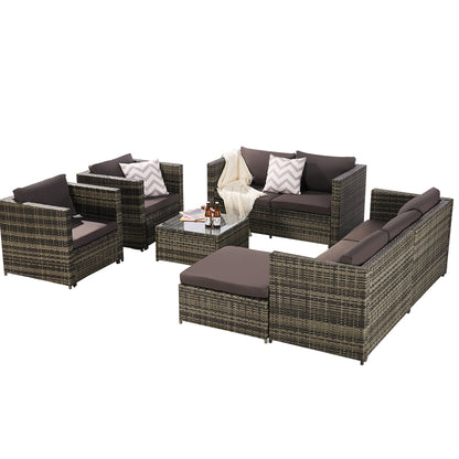 Rattan Furniture Set: Table and Chairs - Outdoor/Garden_1