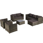 Rattan Furniture Set: Table and Chairs - Outdoor/Garden_0