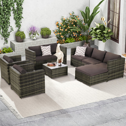 Rattan Furniture Set: Table and Chairs - Outdoor/Garden_3