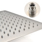 Rain Shower Head High Pressure Rainfall Showerhead Water Saving - White_5