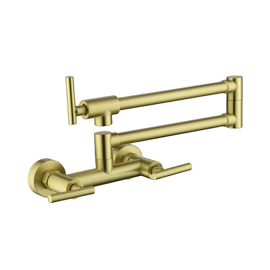Pot Filler Faucets Both Hot Cold Water - Gold_0