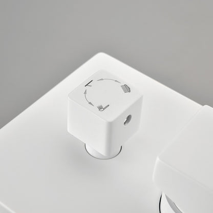 Shower SystemWaterfall Rainfall Shower Head - White_2