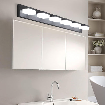 Modern 6-Light LED Black Vanity Mirror Light for Bathrooms & Makeup Tables_7