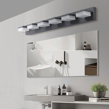 Modern 6-Light LED Black Vanity Mirror Light for Bathrooms & Makeup Tables_1