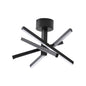 LED Semi-Flush Ceiling Light - Black_0