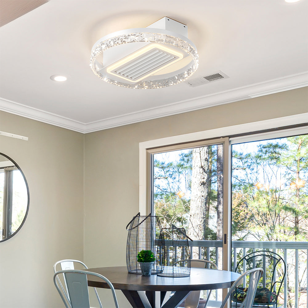Bladeless Fan Lamp With Lights Dimmable LED_1
